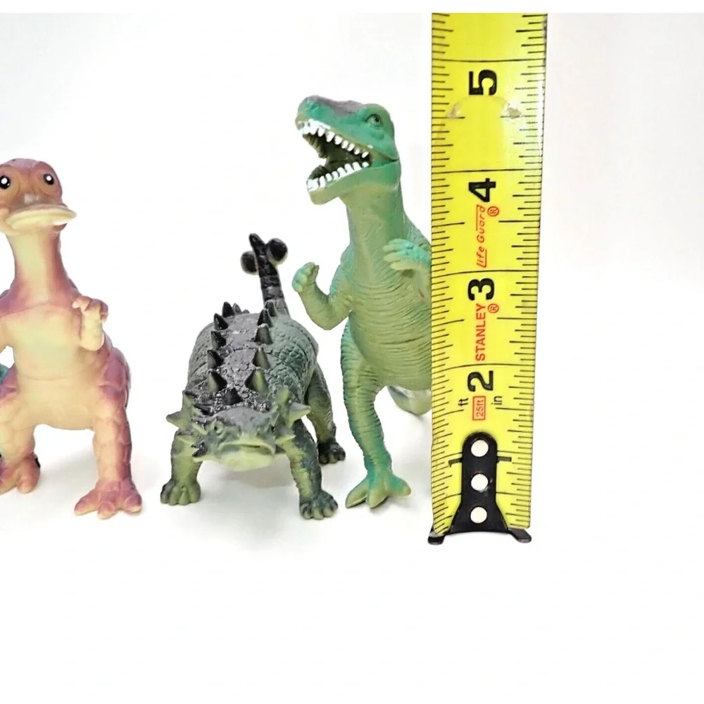 Vintage Greenbrier International Dinosaur Lot T-Rex Stegosaurus Ankylosaurus